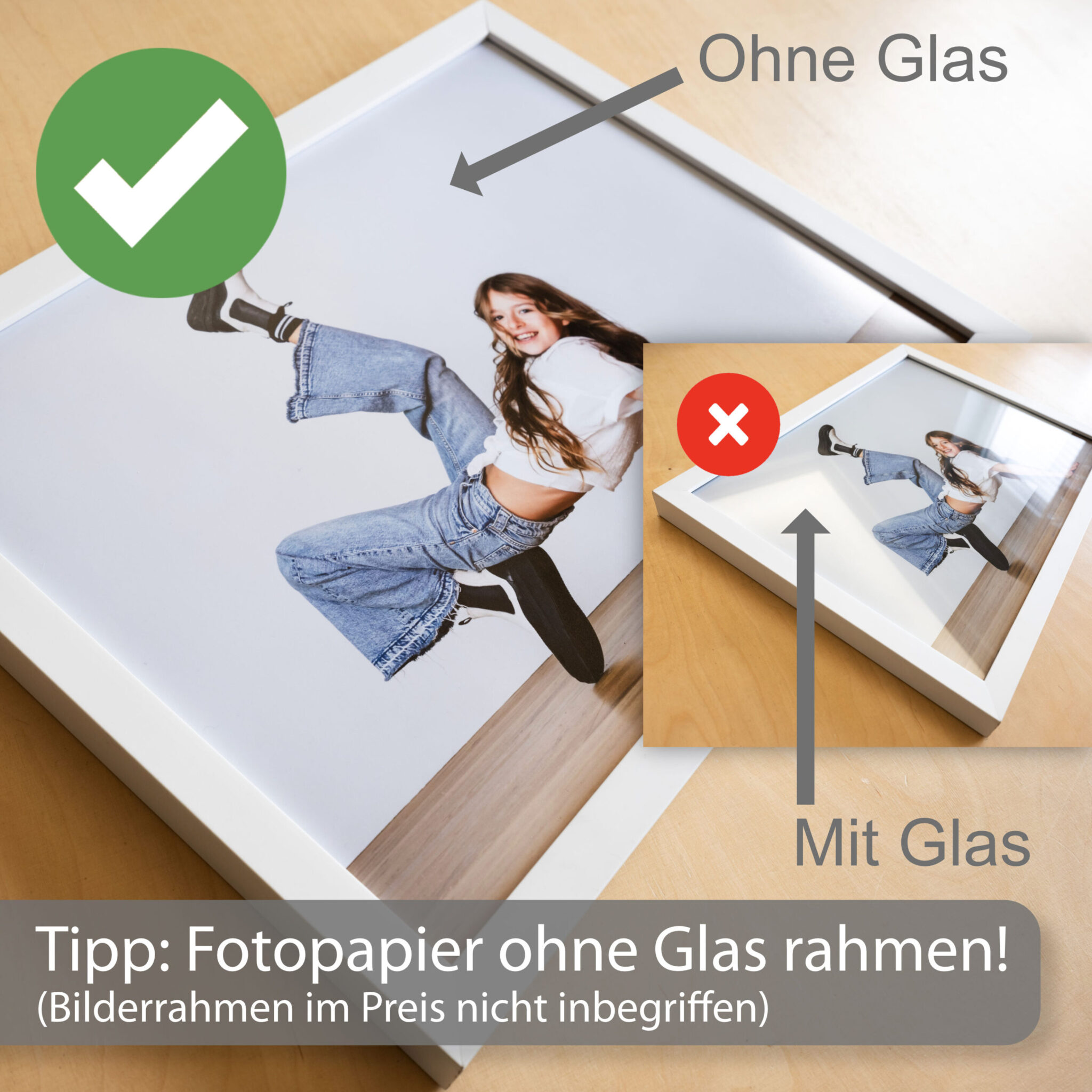 Poster 20x20cm Fotopapier perlmatt – Bild 4