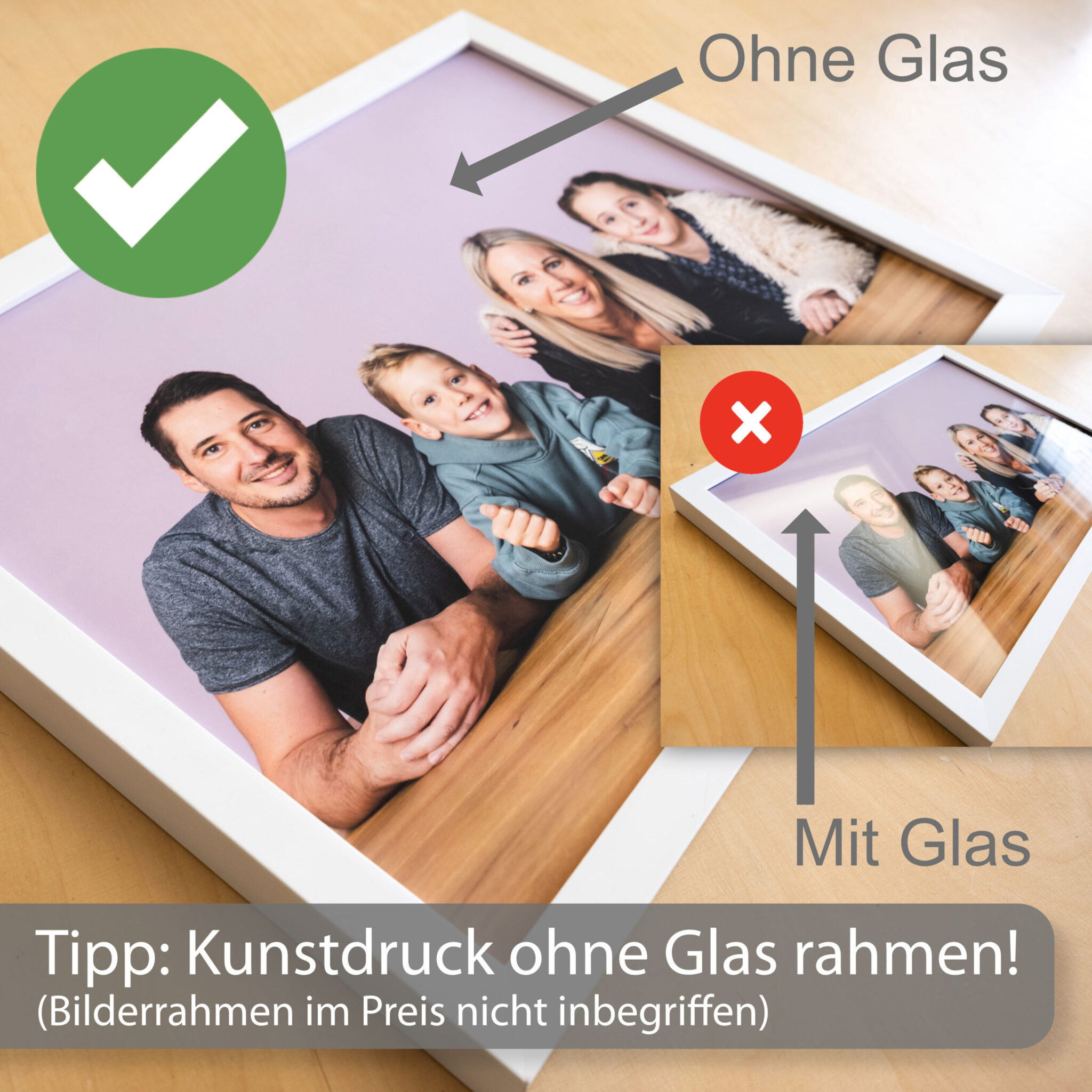 Poster 40x40cm Kunstdruck matt – Bild 4